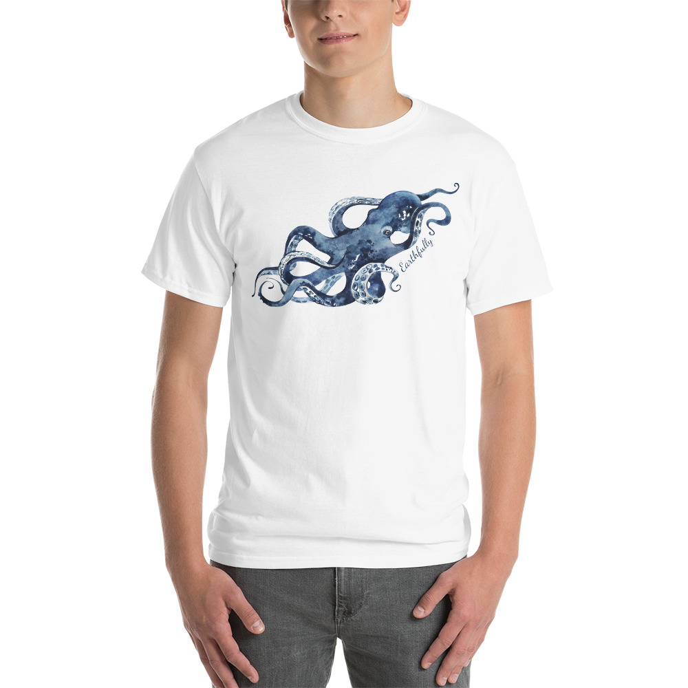 Blue Octopus Tee