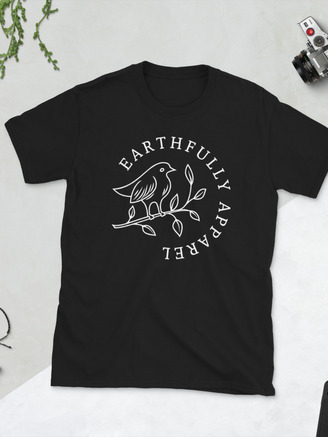 Earthfully Bird Tee - Black