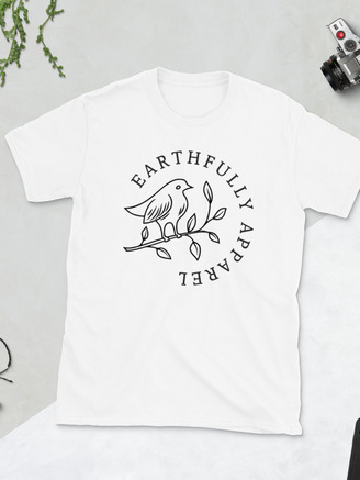 Earthfully Bird Tee - White